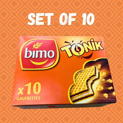 Moroccan Bimo Tonik - Wafer with Chocolate, Pack of 10