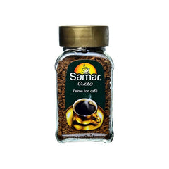 Samar Gusto Instant Coffee - Moroccan Premium Coffee, Intense & Balanced Flavor, 45g Glass Jar