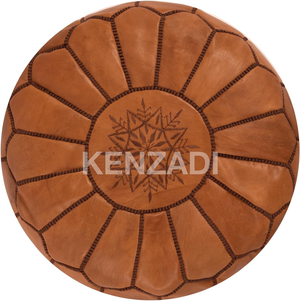 Moroccan Leather Stuffed Poufs - Handmade by My Poufs