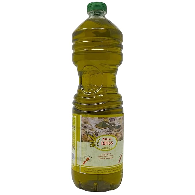 Moulay Idriss Virgin Moroccan Olive Oil 1L Cold Pressed - Handmade by My Poufs