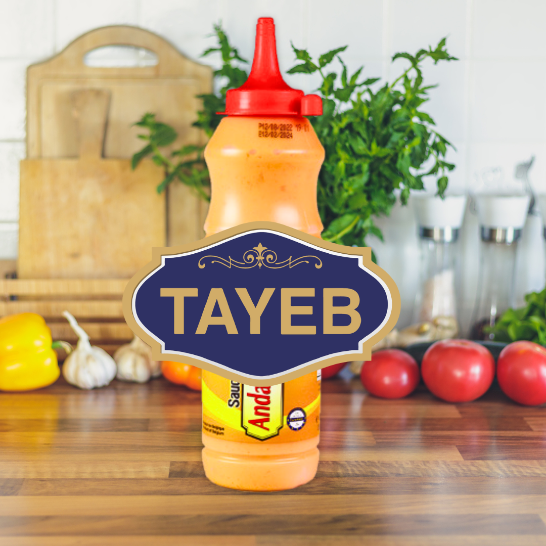Tayeb Andalouse sauce, 500 ml creamy mayo-based condiment