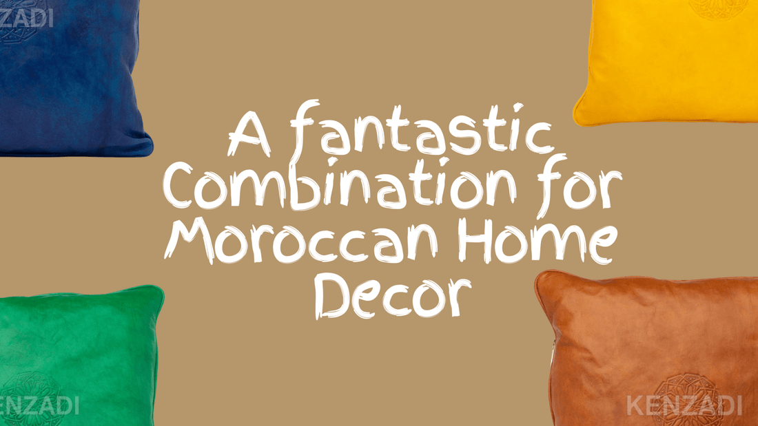 A fantastic combination for Moroccan home decor - My Poufs