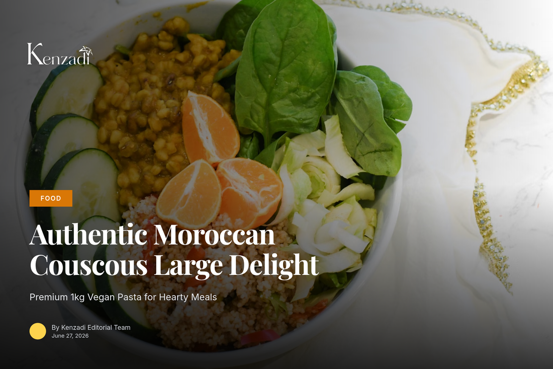 Large Moroccan semolina couscous package 1kg vegan pasta