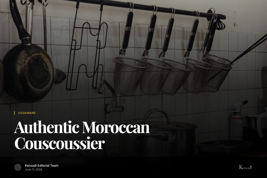 Al Mohajer stainless steel couscoussier with two-tier design for steaming couscous and vegetables