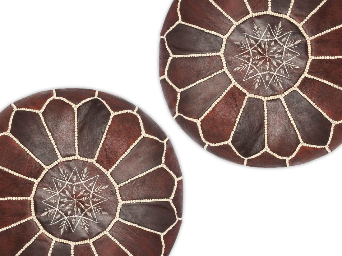 Dive into the World of Handcrafted Moroccan Leather Poufs - My Poufs