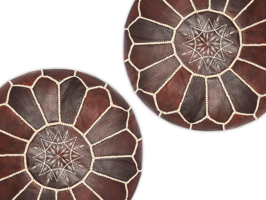 Dive into the World of Handcrafted Moroccan Leather Poufs - My Poufs