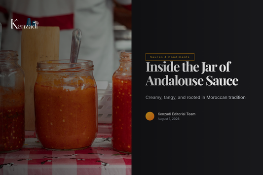 Jar of Tayeb Andaluse Sauce 500ml with creamy tomato and pepper condiment