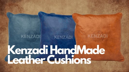 Kenzadi Luxury Hand Made Leather Cushions - My Poufs
