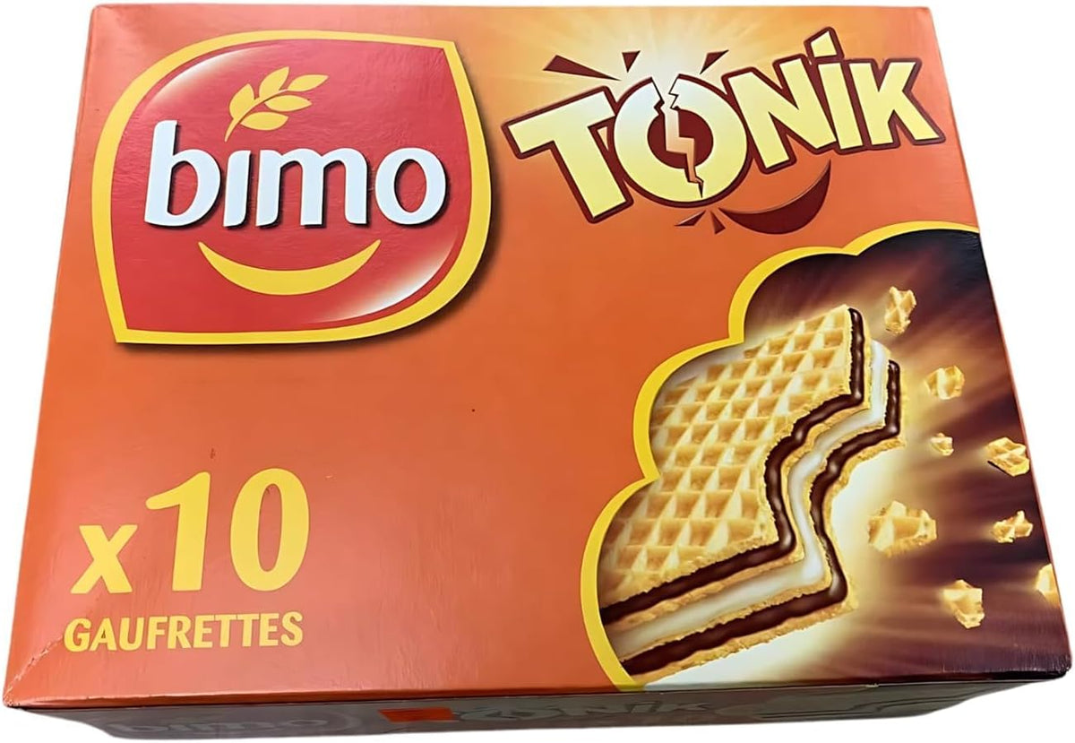 Moroccan Bimo Tonik - Wafer with Chocolate, Pack of 10
