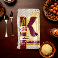 Moroccan Couscous - Kenz Whole Weat Couscous 1 kg