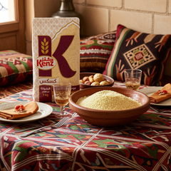 Moroccan Couscous - Kenz Whole Weat Couscous 1 kg