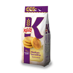 Kenz Premium Extra Fine Semolina Flour, Durum Wheat, 1 kg, for Pastries, Cakes, Breads, Pasta