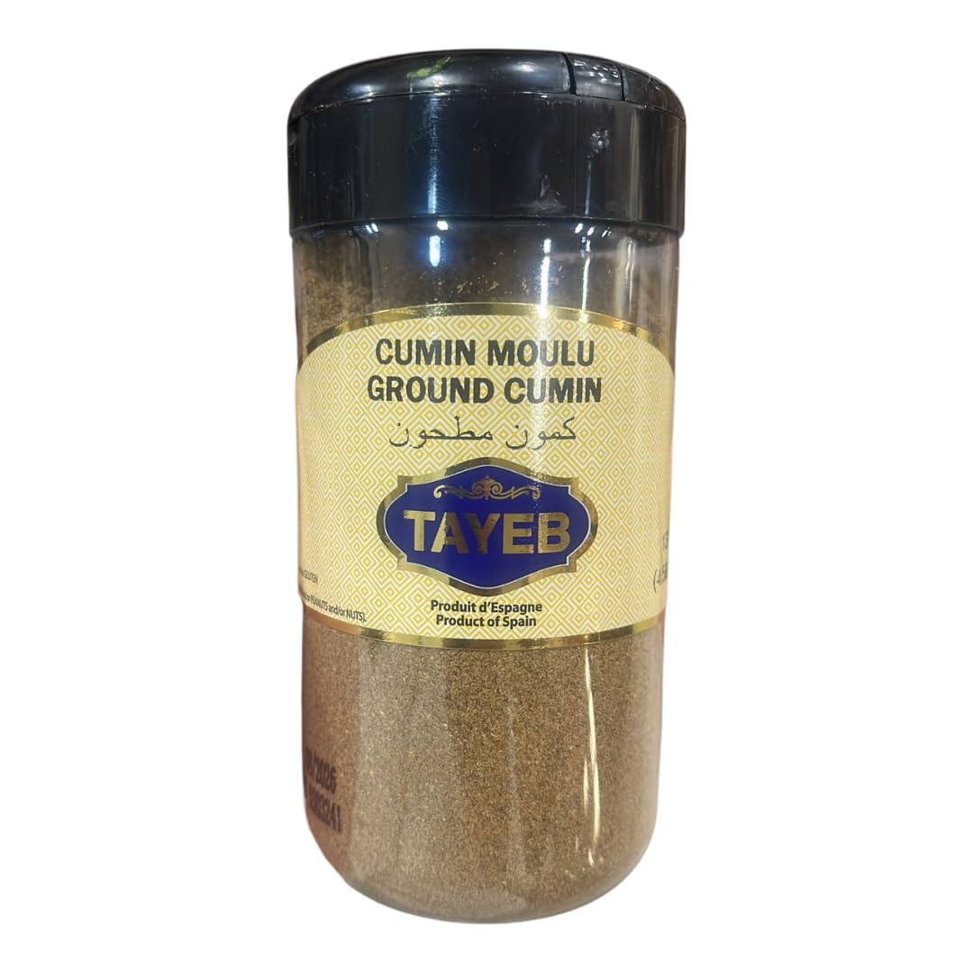 TAYEB Ground Cumin 150g – Premium Moroccan Cumin Powder, Halal & Organic Seasoning for Tacos, Curry & Mediterranean Cooking