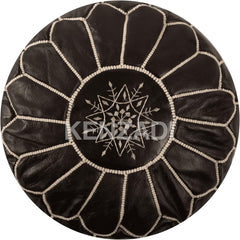 Moroccan Leather Stuffed Poufs - Handmade by My Poufs