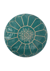 Moroccan Leather Stuffed Poufs - Handmade by My Poufs