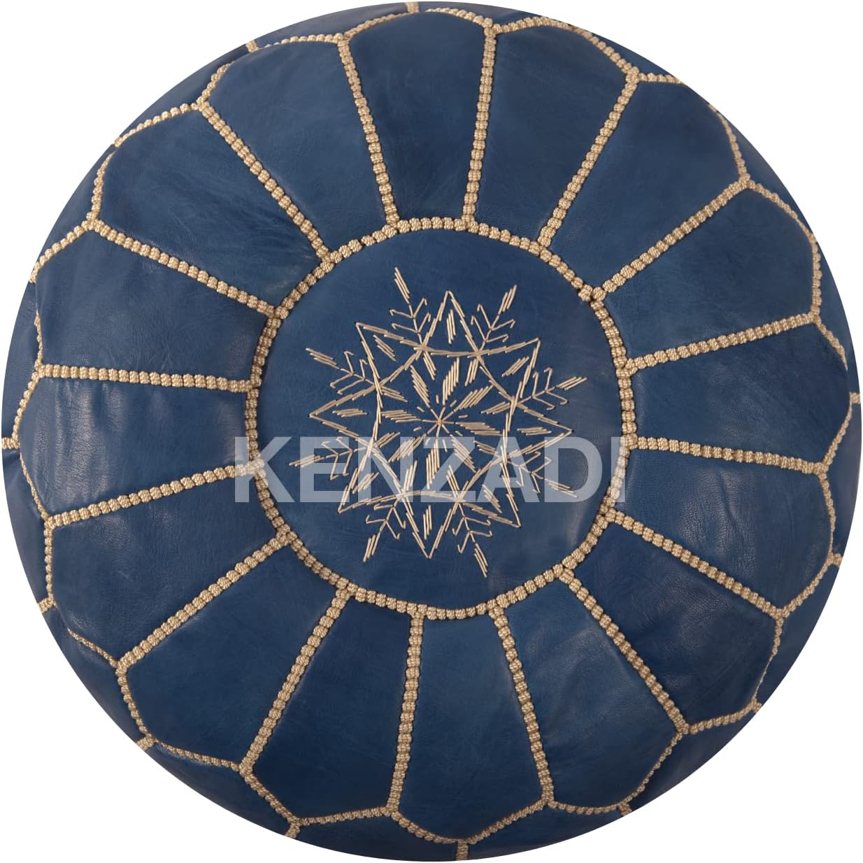 Moroccan Leather Stuffed Poufs - Handmade by My Poufs