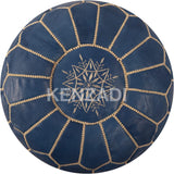 Moroccan Leather Stuffed Poufs - Handmade by My Poufs
