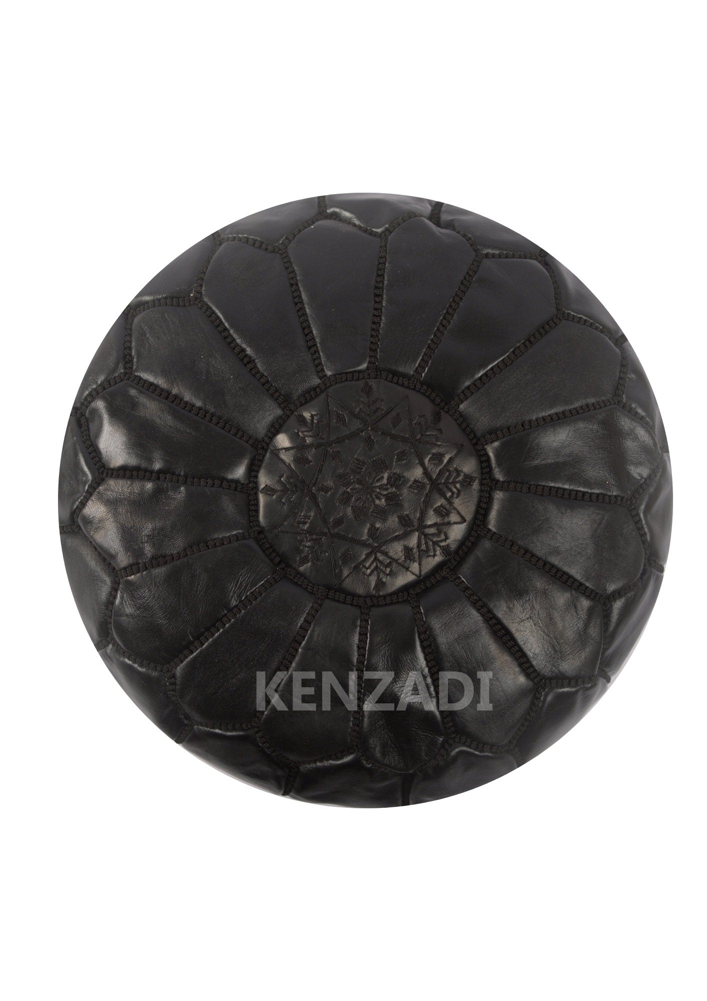 Moroccan Leather Stuffed Poufs - Handmade by My Poufs