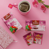 Sultan Silhouette Cherry, Hibiscus, Anise, Mint and Licorice Tea - 20 Tea Bags - Handmade by My Poufs