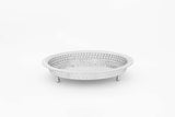12.2 Inch Moroccan Handmade Serving Tea Tray Silver Plated Brass Handcrafted Plate in Fez Morocco - Handmade by My Poufs