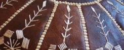leather poufs